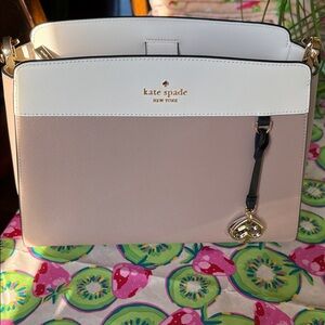 kate spade Cream and Tan Shoulder Bag